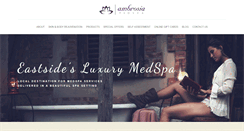 Desktop Screenshot of ambrosiamedspa.com